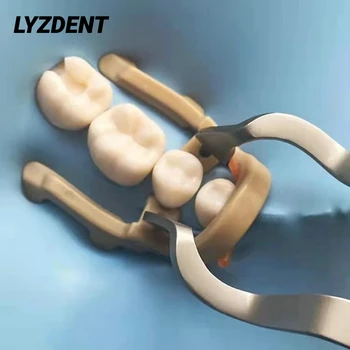 LYZDENT Стоматологический коффердам Зажим Дистальное удлинение Премоляр Резина Для Зубной Дамбы Зажим Резиновый Барьерный Зажим Смола Зажим Стоматология Инструменты