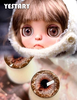 YESTARY BJD Eyes Pieces Куклы Аксессуары Для Diy Ручной Работы Модный Дизайн Цвет Магнит Капельный Клей Глаза Чип Для БЖД Кукла Подарки