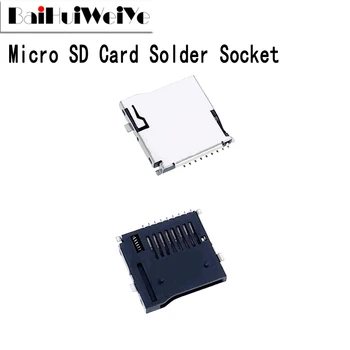 5 шт. Сиденье для карты Micro SD SMD 9Pin TF Micro SD Карта Разъем для пайки Разъемы Адаптер Автоматический разъем для печатной платы Тип Push/Push Новый