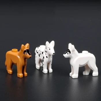 Пластиковая Moc Далматинская гончая Собака Бигль Строительные блоки Игрушки Мини-фигурка