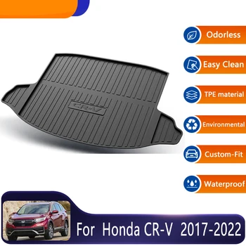  для Honda CR V CRV CR-V Топливная версия 2017 ~ 2022 MK5 Авто Задний багажник Коврики Напольный лоток Вкладыш багажника Защитная накладка Автомобильные аксессуары Коврик