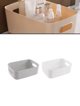 Пластиковая корзина для хранения Небольшие ящики для хранения Настольные офисные принадлежности Чистящие средства Ящик для хранения Выдвижные домашние органайзеры