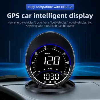  Дисплей HUD автомобиля Дисплей спидометра с компасом Прочный Легко установить