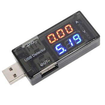 USB вольтметр Амперметр Тестер тока и напряжения ЖК-дисплей Цифровой дисплей Мощность батареи Тестер емкости Измерение USB-индикатора заряда